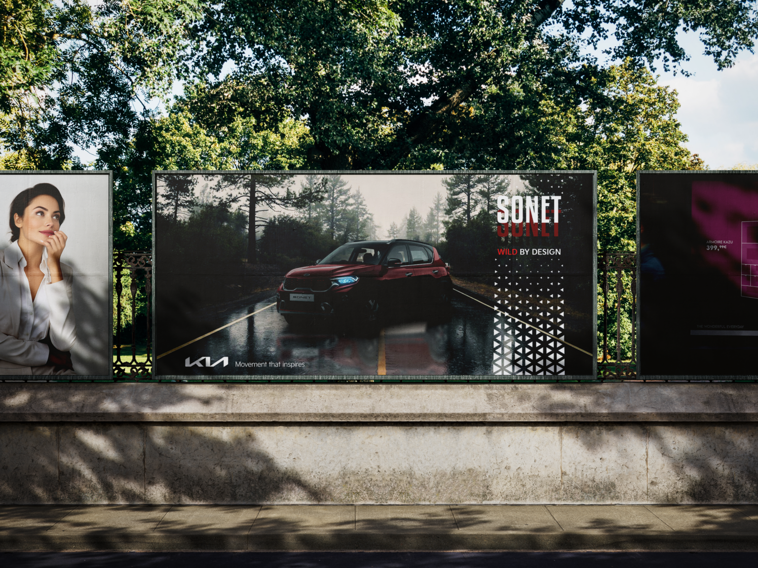 Kia sonet affiche mockup jordan amegassivi