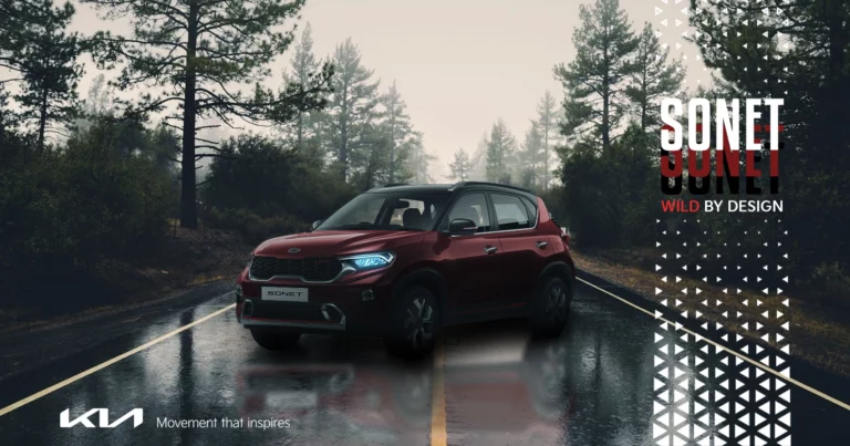 Kia Sonet affiche publicitaire jordan amegassivi
