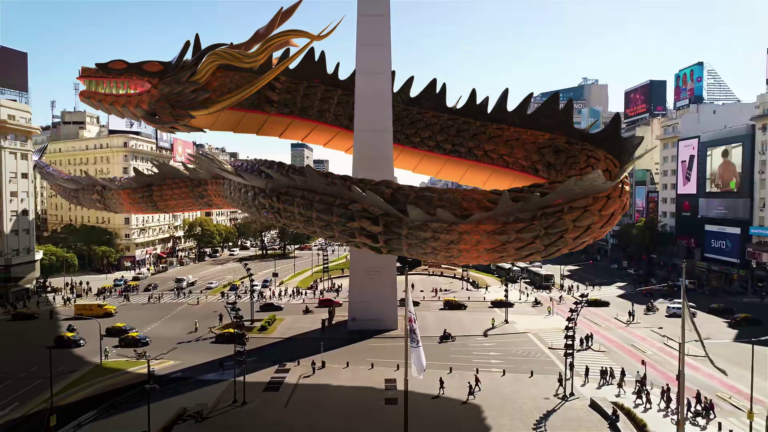 Animation 3D - Dragon in the city JAMG